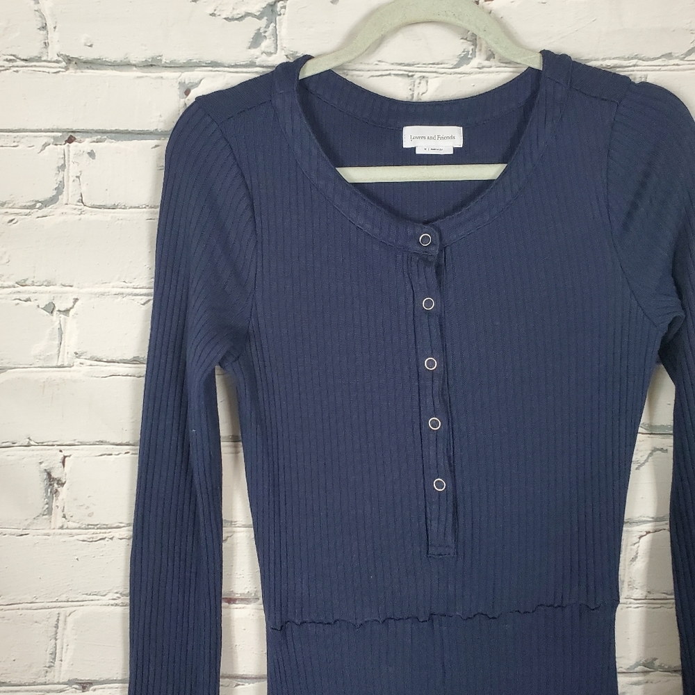 Lovers and Friends Sven Jumpsuit in Navy - Picture 4 of 8